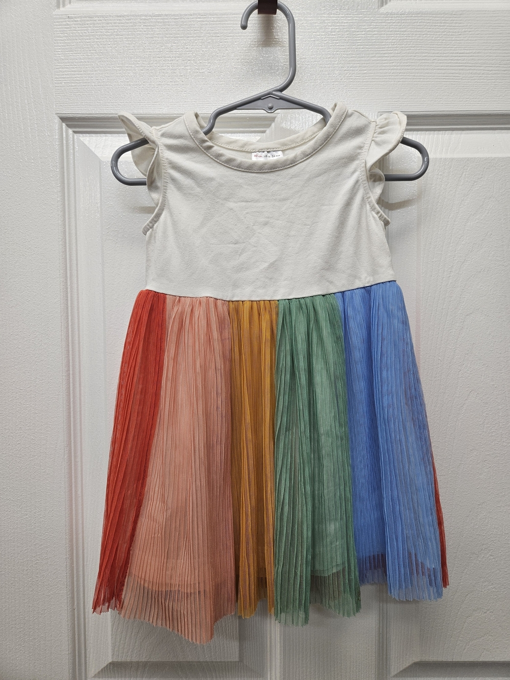 Hanna Andersson Rainbow Tulle Dress 18-24mo